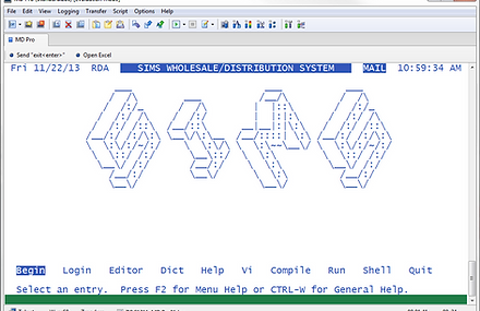 Screenshot of WDS-II, wds-ii, SIMS Openedge ERP