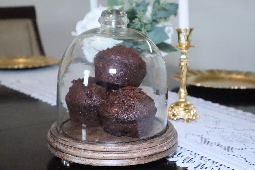 Healthy Double Chocolate chip muffins.