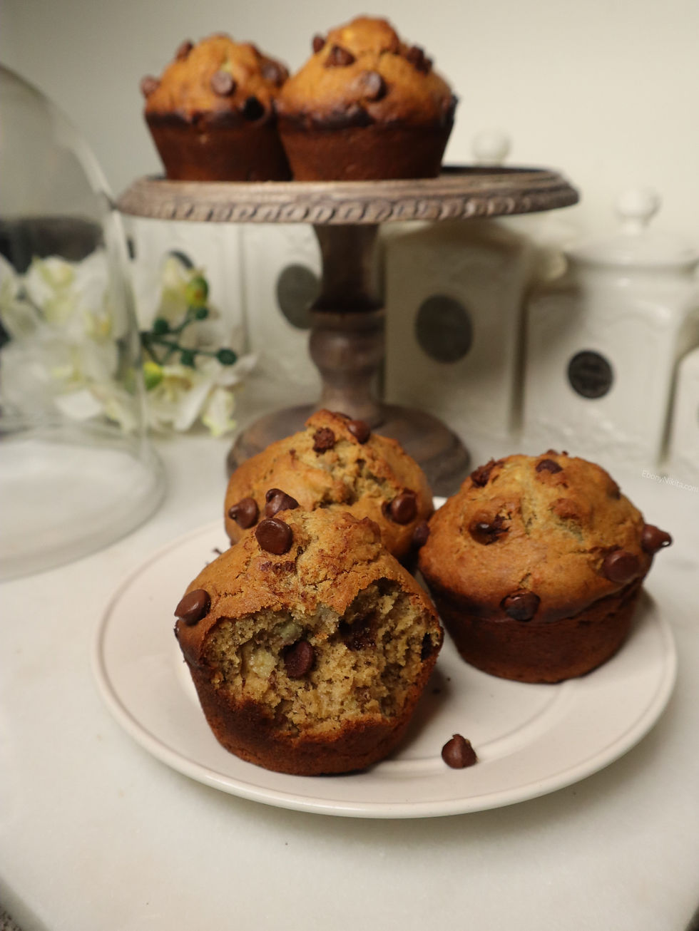 Dairy-Free Egg-Free Banana Chocolate Chip Muffins