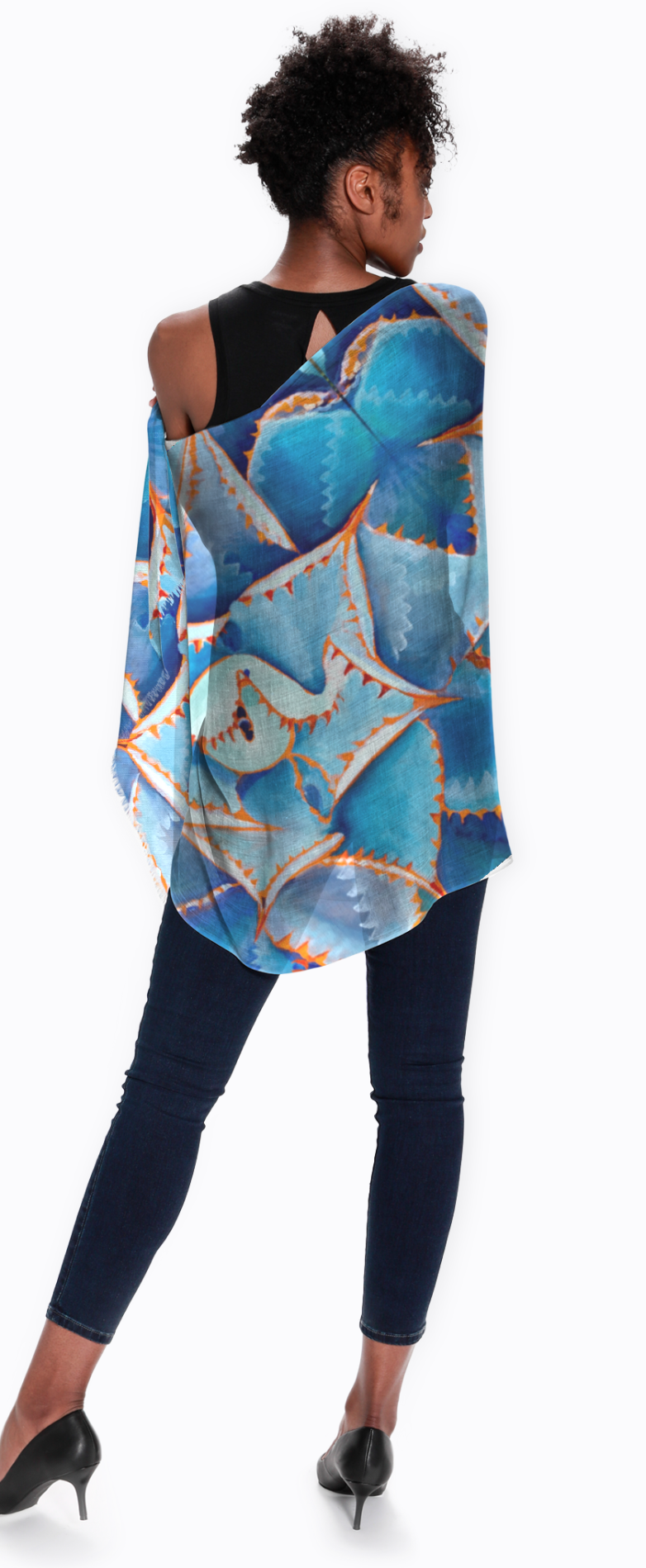 Thumbnail: Butterfly Blue Agave Modal Scarf