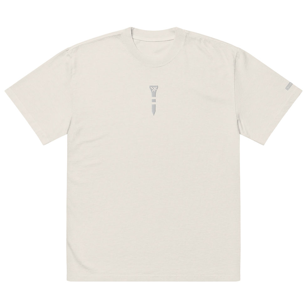 Thumbnail: WT Oversized Faded Embroidered Tee