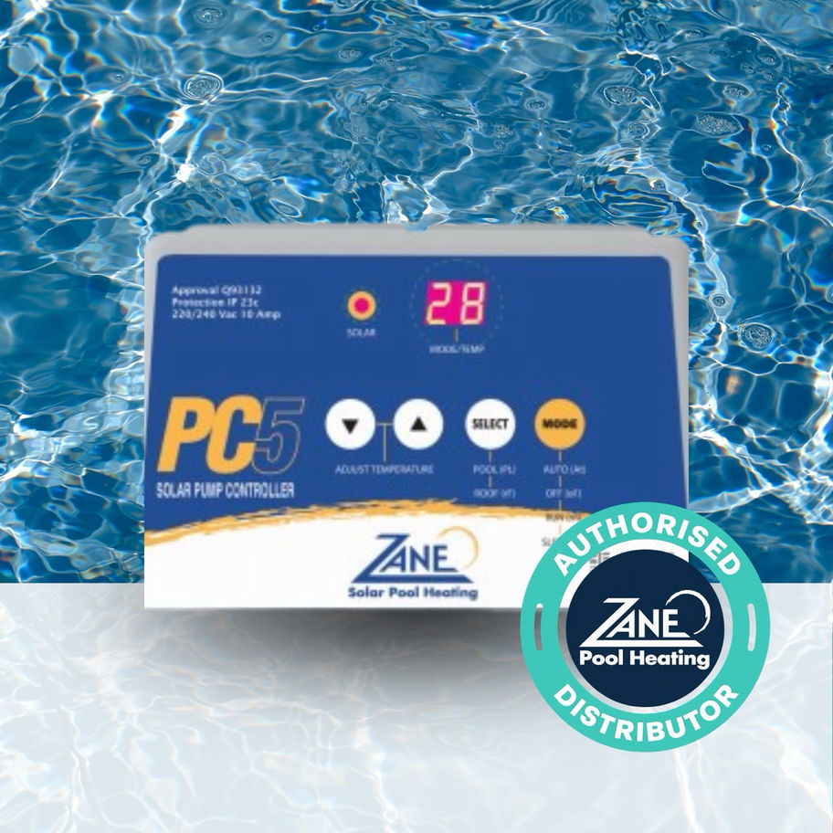 Zane PC5 solar pool heating controller with digital temperature display