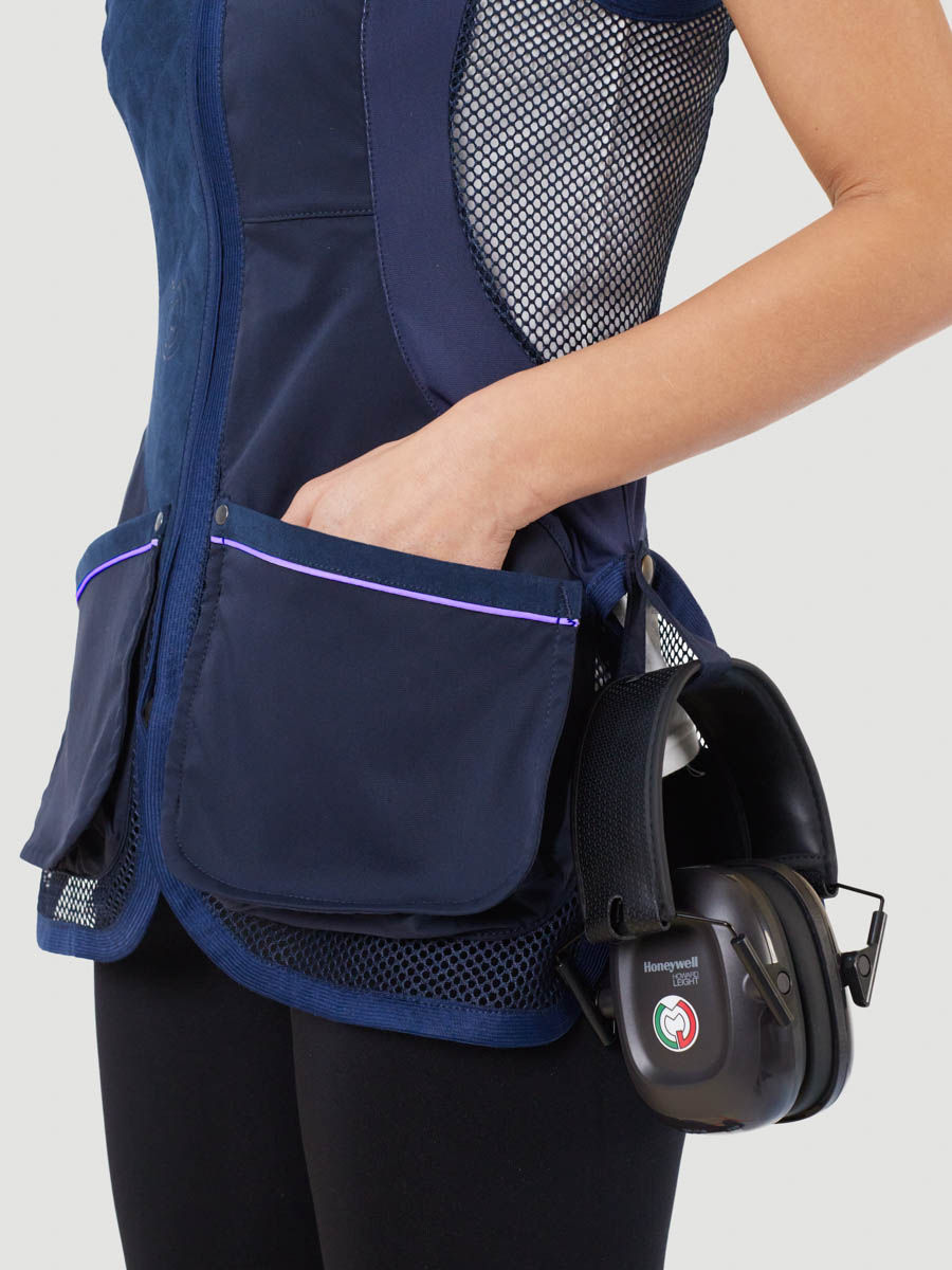 Miniature : Women's Evo Mesh Alcantara Shooting Vest - Navy