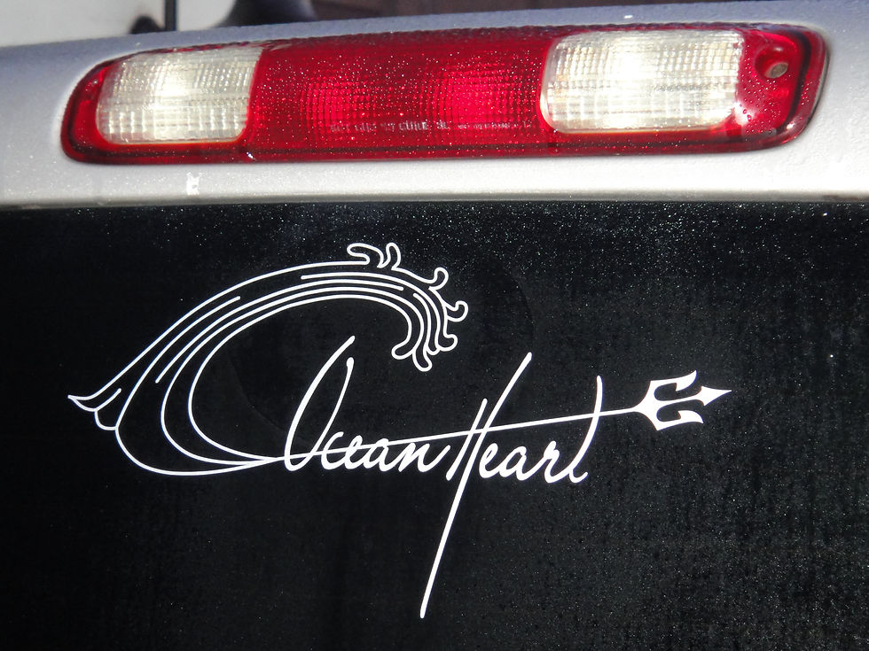 Ocean Heart Wave, 9" Long