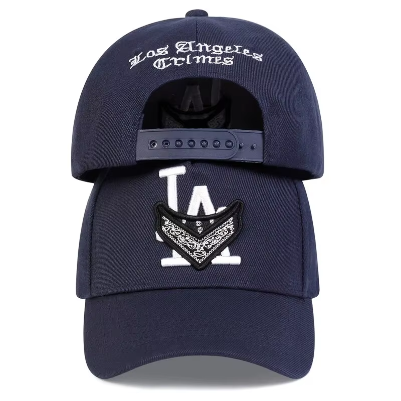 Thumbnail: Unisex LA Mask Letter Embroidery Hip-Hop Hats Spring Autumn Outdoor Adjustable C