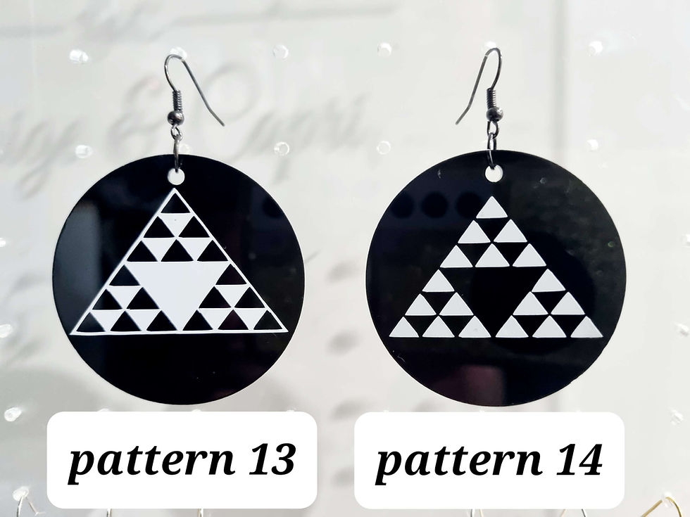 Thumbnail: Acrylic customised earrings