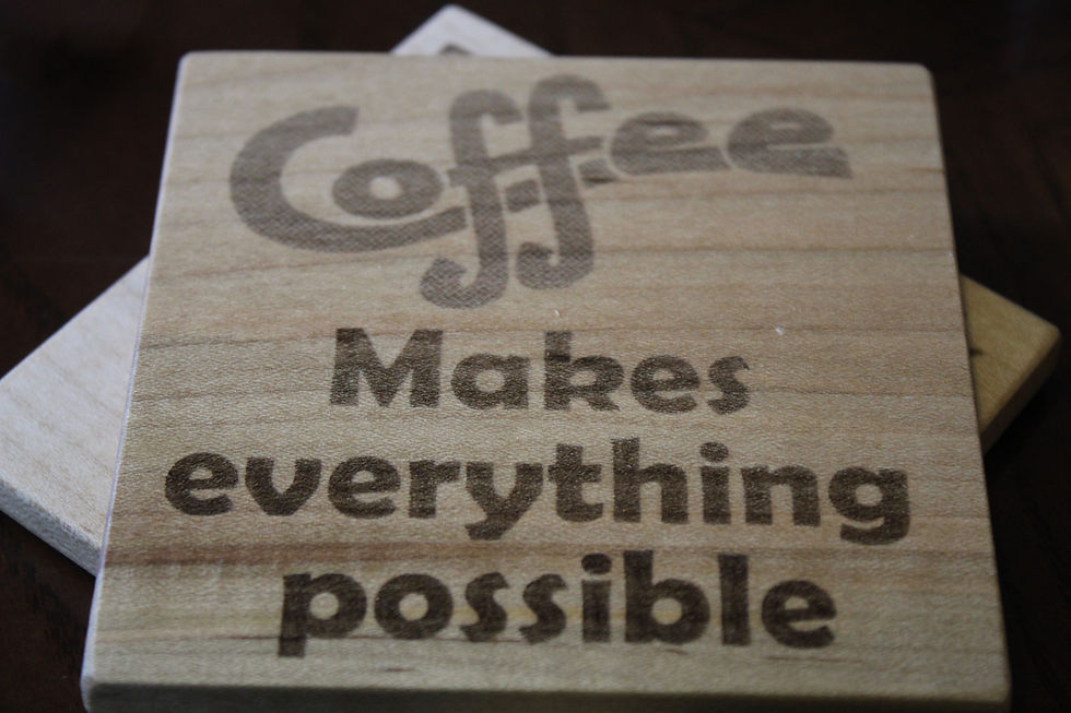 Thumbnail: COFFEE Laser Engraved Coasters