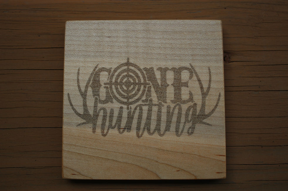 Thumbnail: HUNTING Laser Engraved Coasters