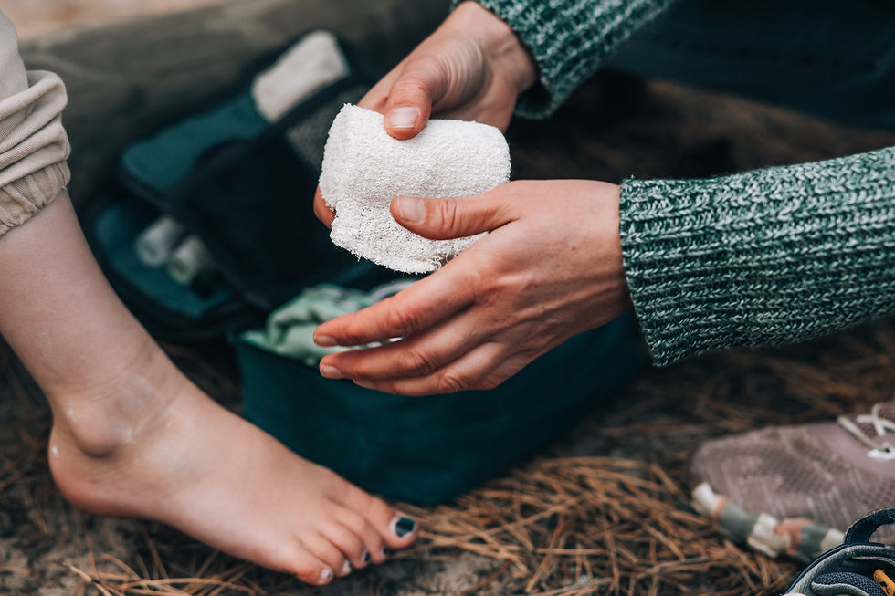 Thumbnail: Cotton Support Bandage: gentle compression + comfort  for sprains or strains