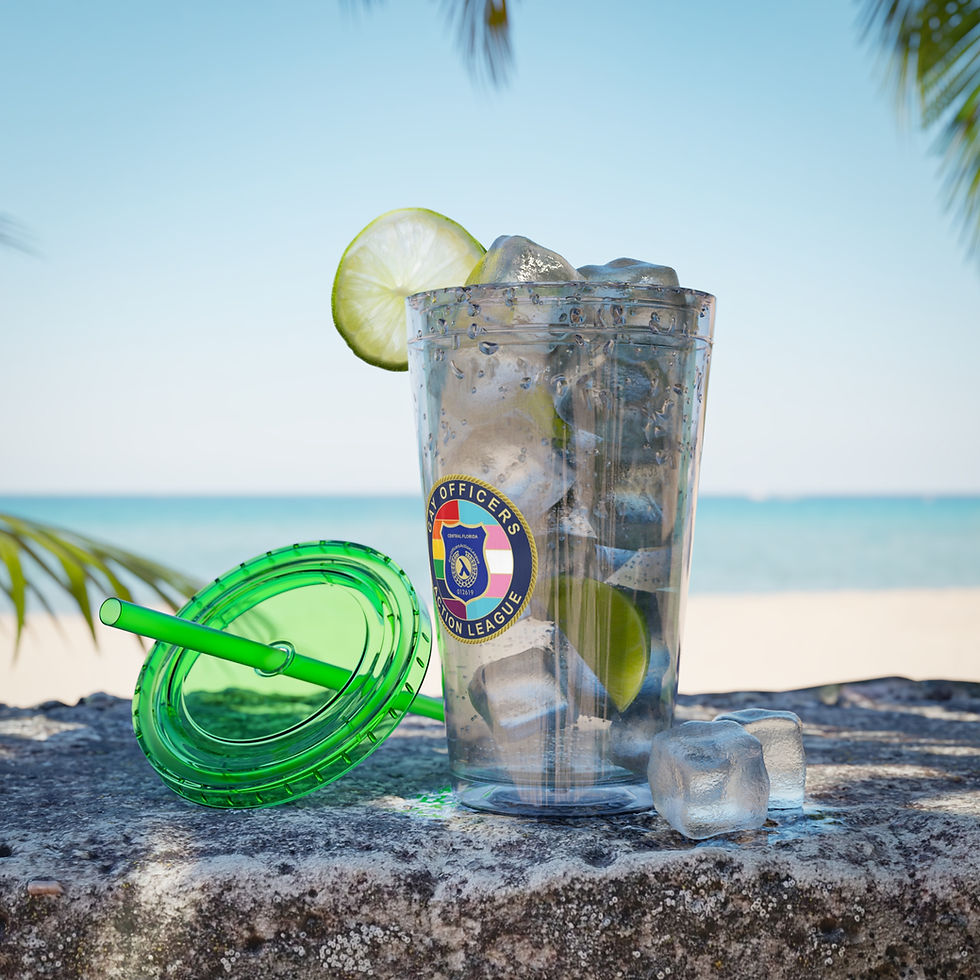 Thumbnail: Sunsplash Insulated Tumbler with Straw - 16oz Cup for Hot & Cold Beverages