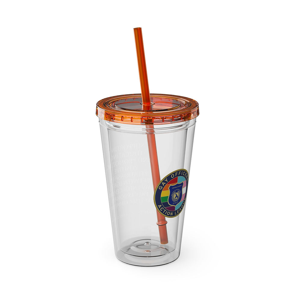 Thumbnail: Sunsplash Insulated Tumbler with Straw - 16oz Cup for Hot & Cold Beverages