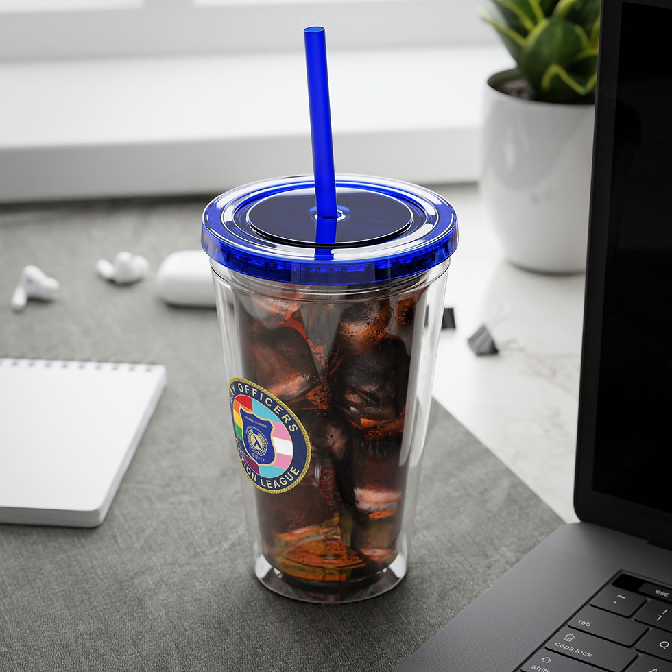 Thumbnail: Sunsplash Insulated Tumbler with Straw - 16oz Cup for Hot & Cold Beverages