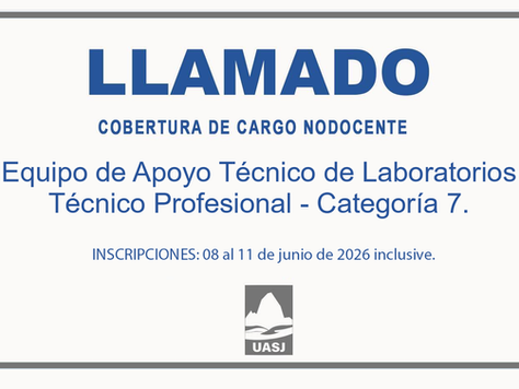 Llamado a Cobertura de Cargo NODOCENTE | Interino suplente