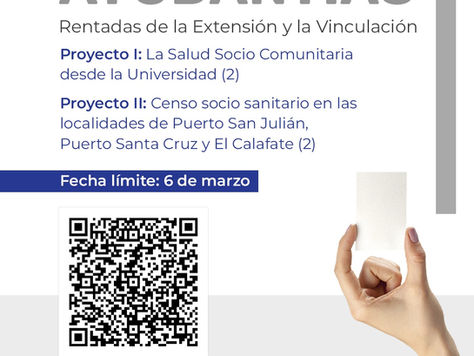 Convocatoria de postulantes | Ayudantías Rentadas de Extensión y Vinculación 