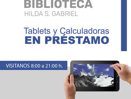 Tablets y calculadoras en préstamo | Biblioteca Académica