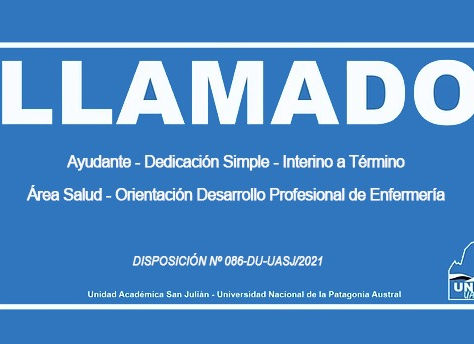 Llamado a Cobertura de Cargo Interino - Área Salud, Orientación Desarrollo Profesional de Enfermería