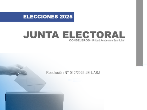 Elecciones 2025 | Junta Electoral | Consejeros