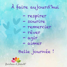 A faire aujourd'hui !