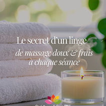 Le secret d’un linge de massage doux et frais à chaque séance