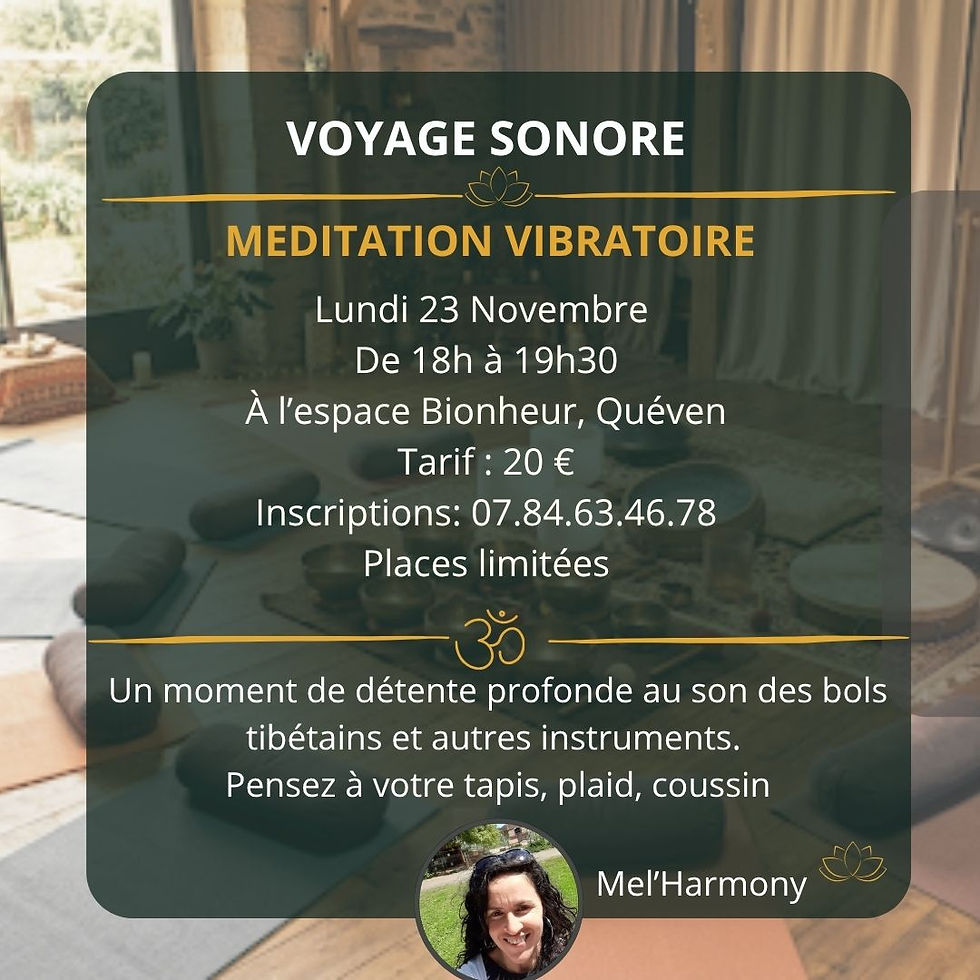 Voyage sonore · Méditation vibratoire