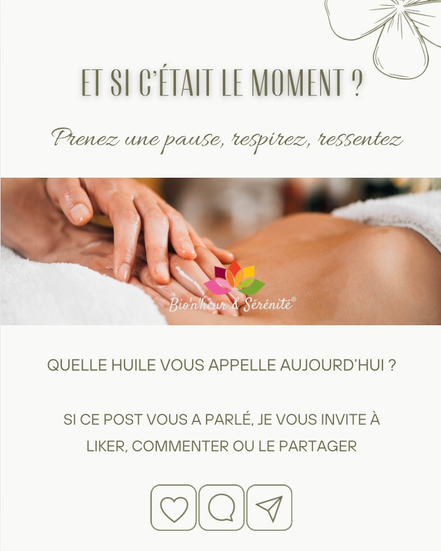 huiles essentielles massage