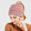 Thumbnail: Mixed color knitted wool hat ladies do not label CC horsetail hat