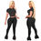 Thumbnail: Designer Women 2 Piece Set Sexy Sheer Mesh Patchwork Short Sleeve