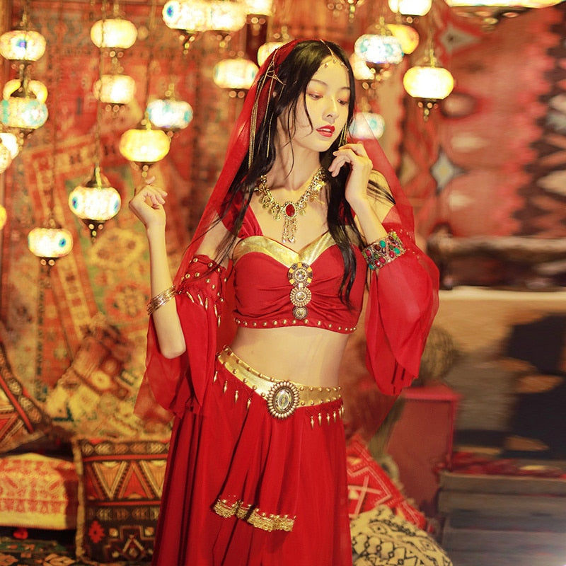 Belly Dance Carnival Egyptian Princess Costume Greek Goddess Outfit