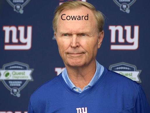 Angry New York Giants Fans Rent Out Billboard On John Mara's Forehead Calling Mara A "Coward"