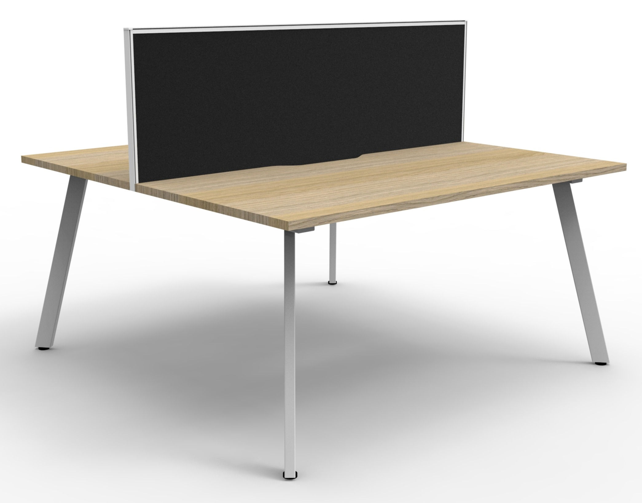 Deluxe Eternity 2 Person Double Bench Workstation Range + Screen