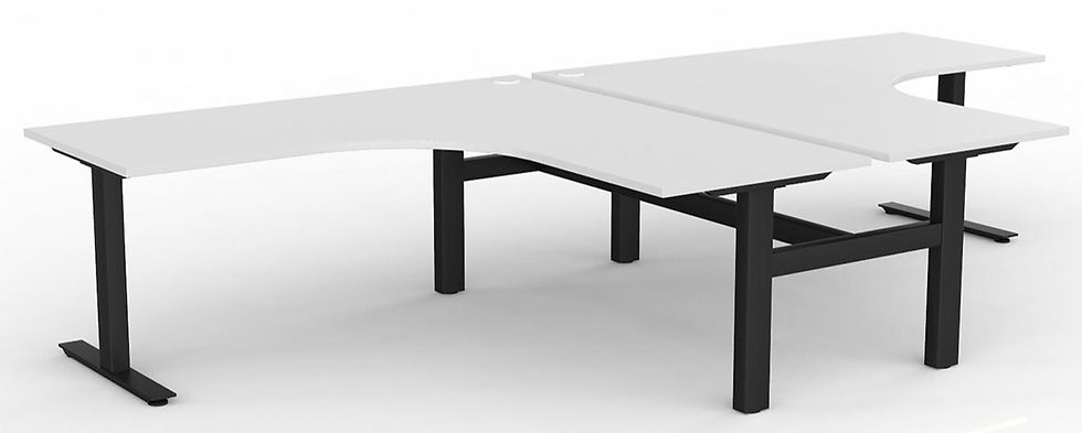 Thumbnail: Agile Fixed Height 90° Shared Workstation
