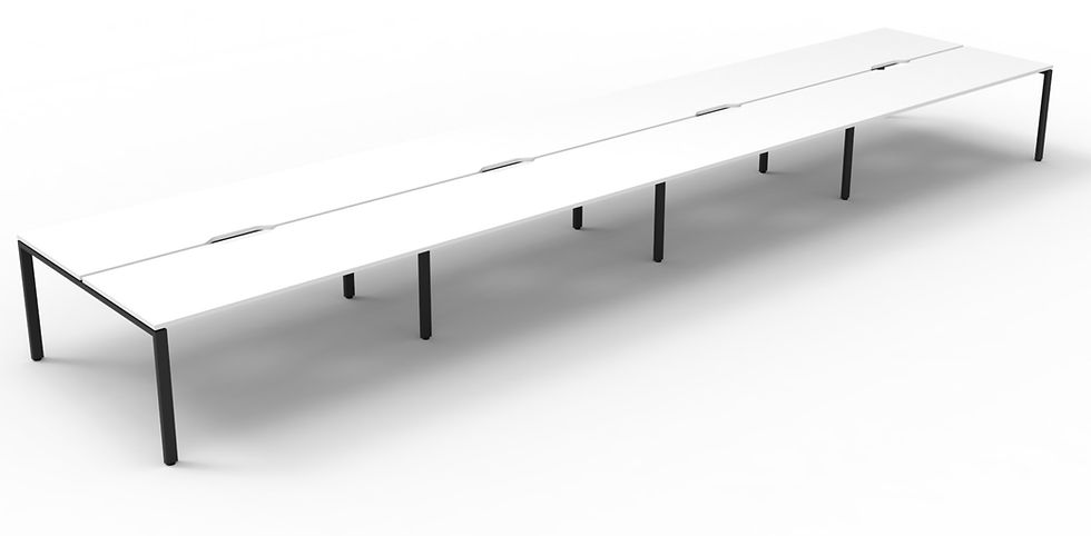 Thumbnail: Deluxe Infinity Profile 8 Person Double Bench Workstation Range