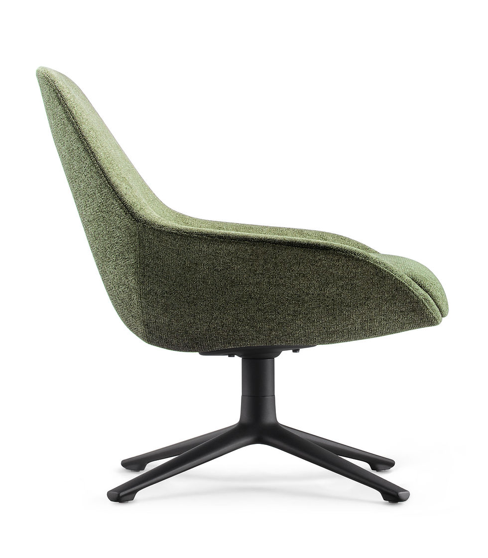 Thumbnail: Lutie Club 4 Star Base Breakout Lounge Chair – Olive