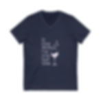Thumbnail: Wine Lover's V-Neck Tee - In Dog Wines I've Only Had One (Darker Colors)
