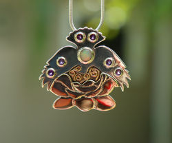 Dove & Lotus Pendant