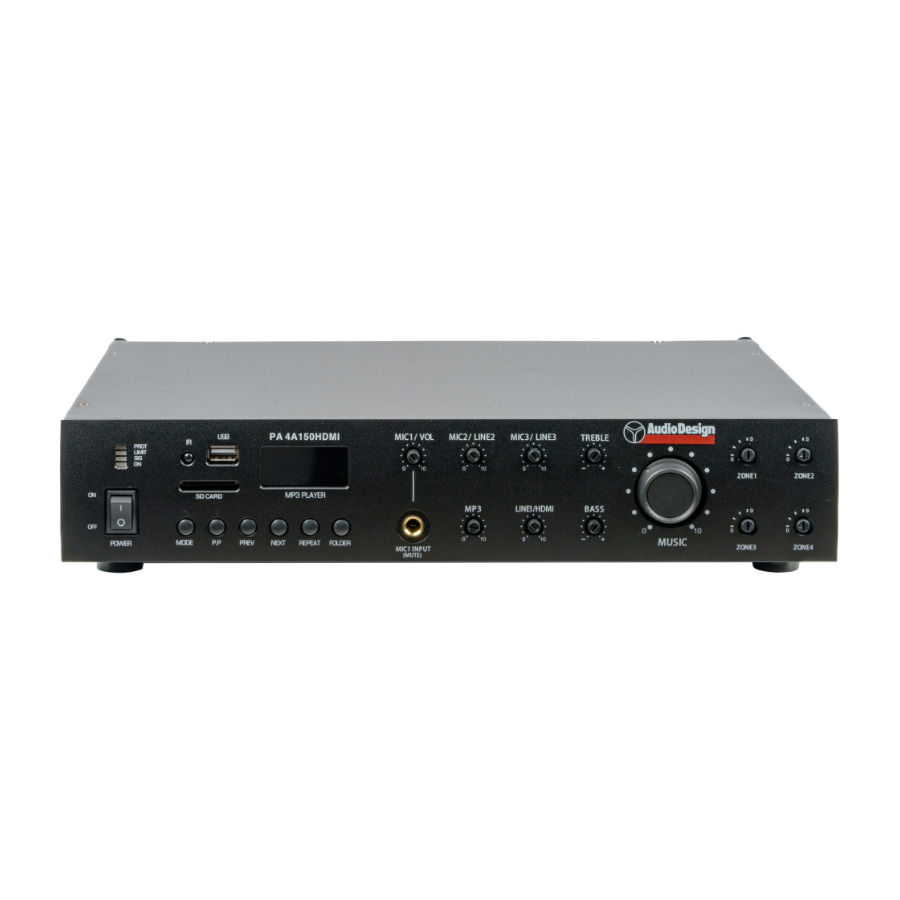 AudioDesign PA 4A350HDMI-PH — Amplificatore multizona