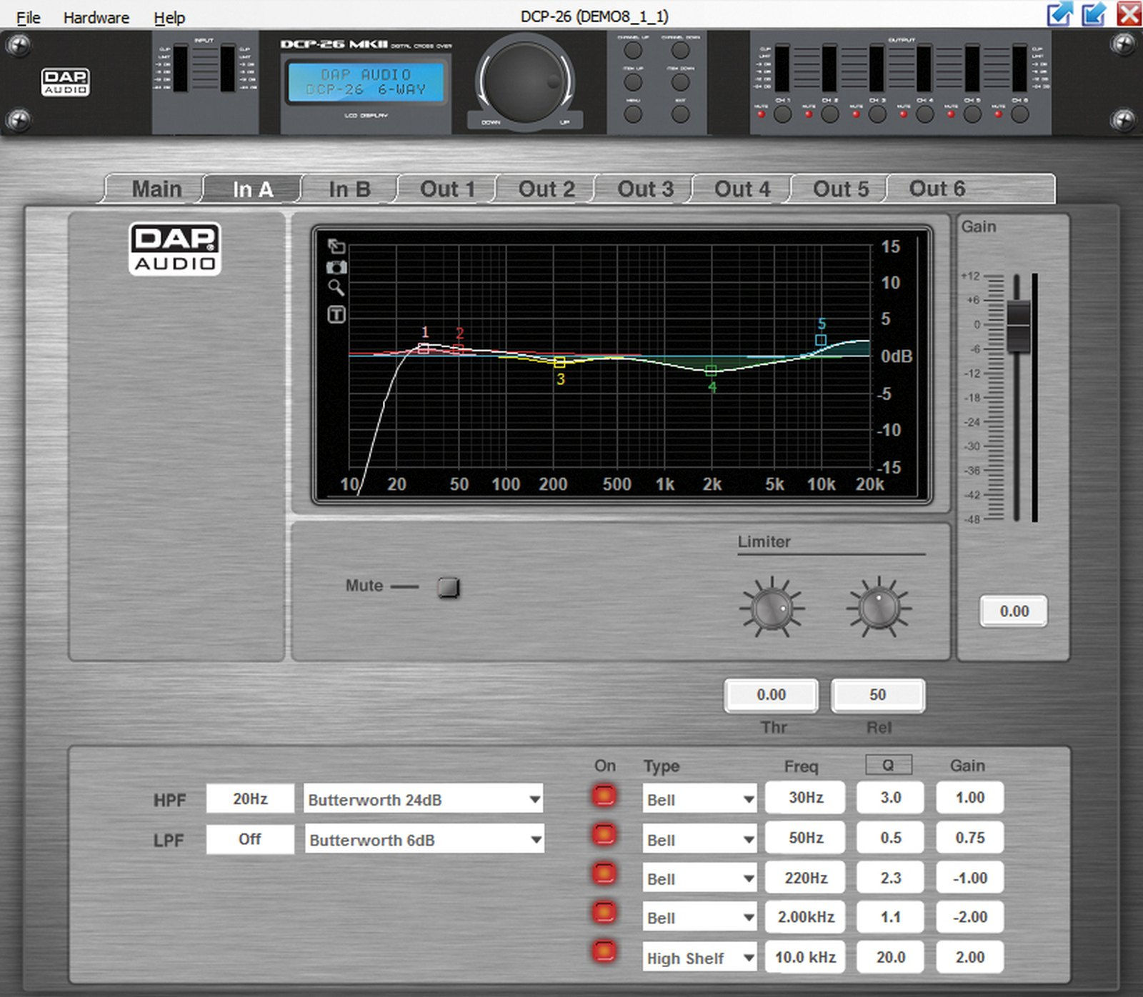 DAP DCP-26 MKII — Processore crossover