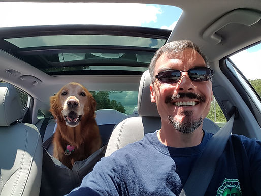 Natalie Anne, Palm Coast, Florida, Dad, Dog, Golden Retriever
