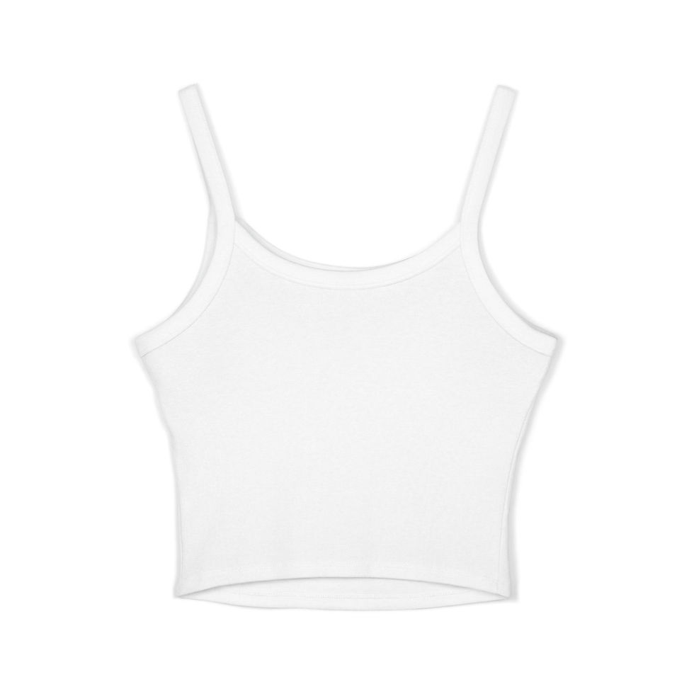 Thumbnail: Pole Fitness Tank Top — "Paradise" Spaghetti Strap Crop Tank