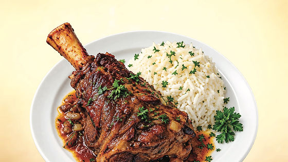 Lamb shank platter