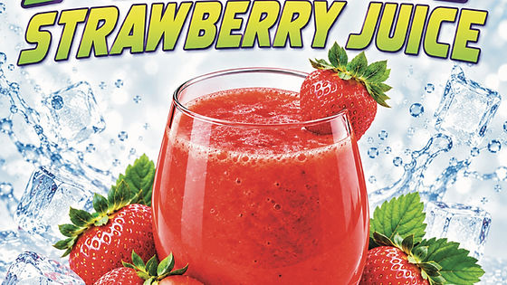 Fresh strawberry juice