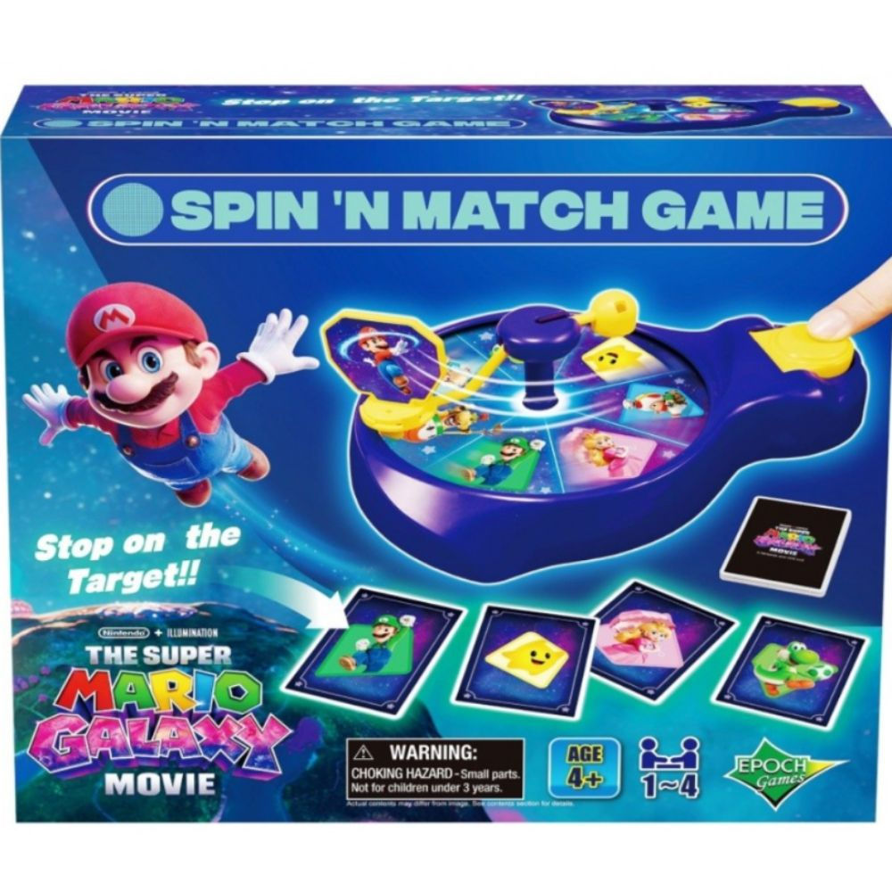 Super Mario Galaxy Movie Spin 'n Match Game