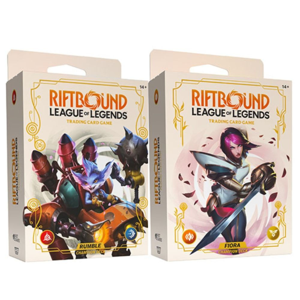Riftbound TCG - Set Two: Spiritforged Champion Deck -PICK YOUR DECK