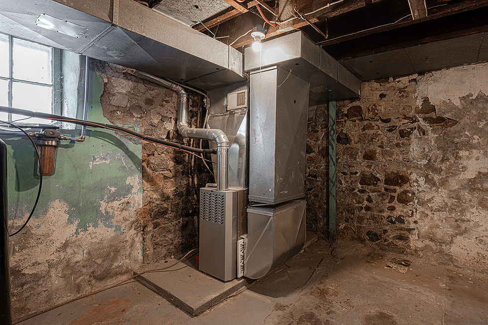 80% gas furnace in a Westmoreland County basement