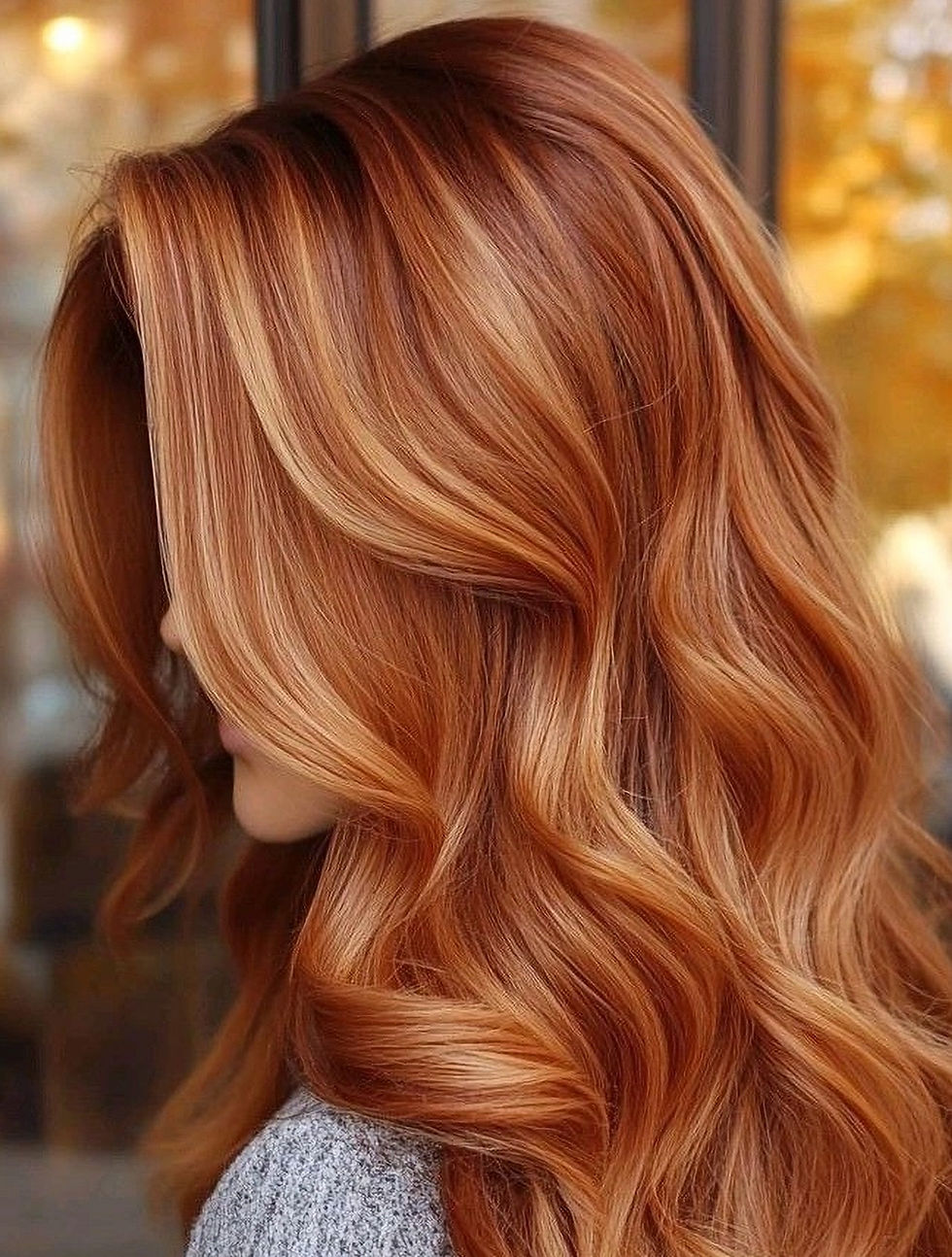 cowboy copper hair color with warm red and gold tones for a bold but wearable look