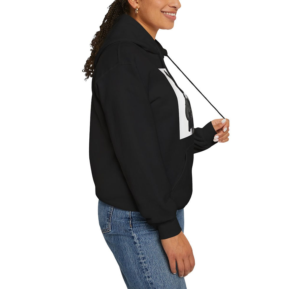 Thumbnail: Black Unisex Hooded Sweatshirt 