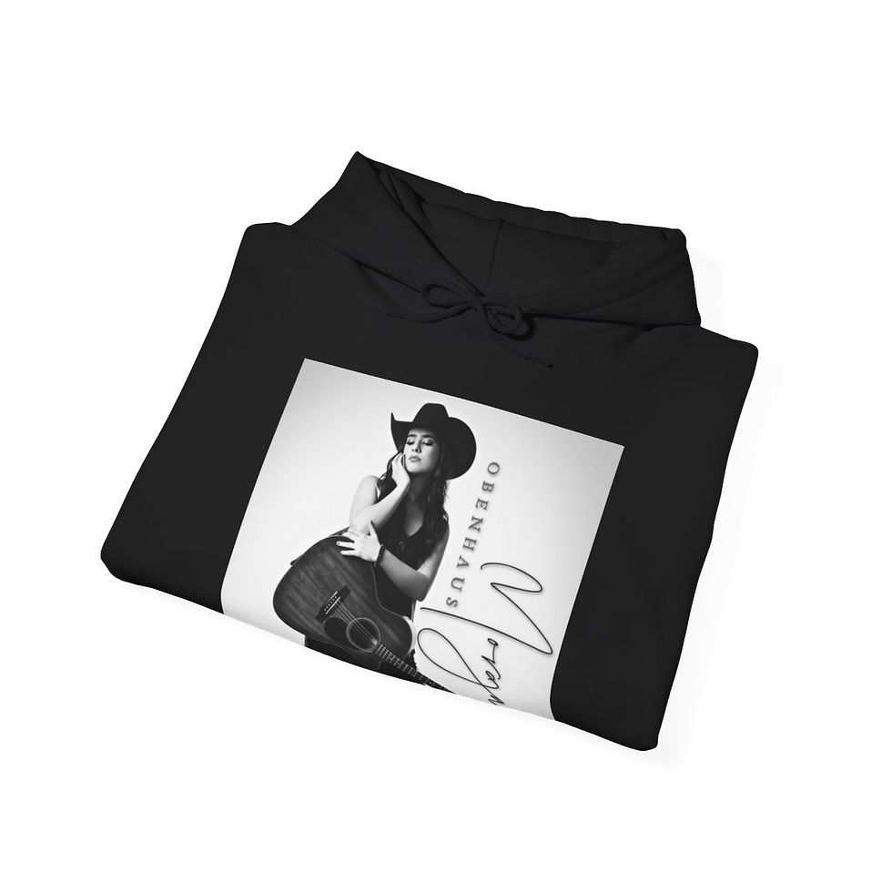 Thumbnail: Black Unisex Hooded Sweatshirt 