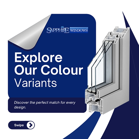 Contoh variasi warna uPVC untuk kusen jendela – dari putih klasik hingga motif kayu natural