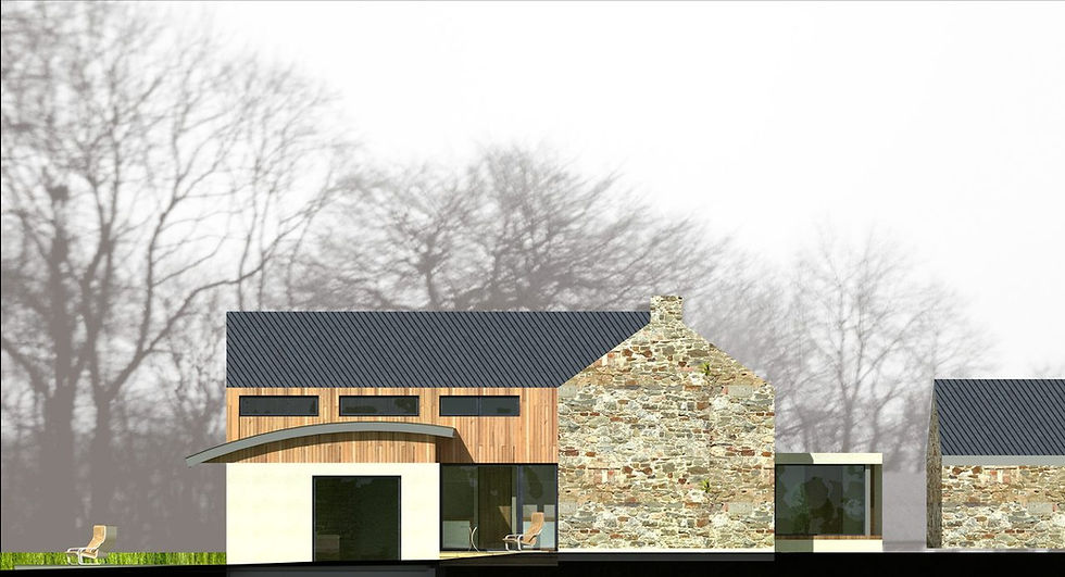 house with grass roof