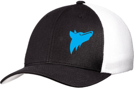 Thumbnail: Anything Coyote Black / White Mesh FlexFit Hats